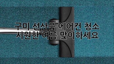 구미 선산읍 에어컨 청소: 시원한 여름 맞이하세요!